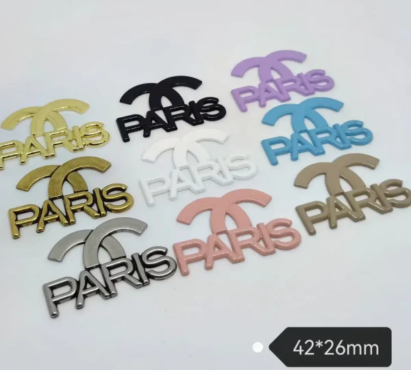 Trendy Versatile Live Stream Hot Selling Half Double C PARI Large Size Metal Phone Case Charm | 42*26mm