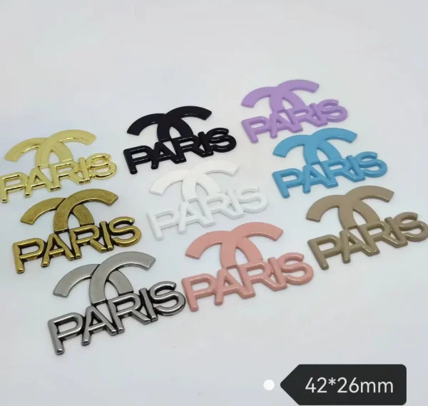 Trendy Versatile Popular Streamer Pick Half Double C PARI Style Phone Case Charm | 42*26mm