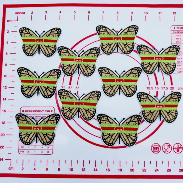 Mid(Iron-on) C- Yellow Butterfly Shape Patches