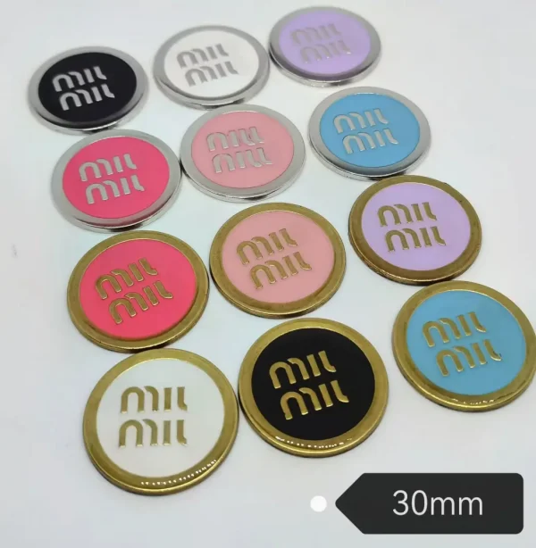 MIU Style Premium Metal Enamel Dropping Trendy Versatile Phone Case Charm | 27mm