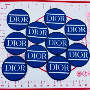 Mid(Iron-on) D-Blue Round Shape Patches