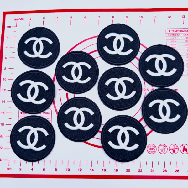 Mid(Iron-on) C-2 Double C Round Shape Patches