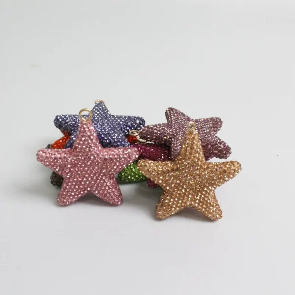 Pentagram-shaped with diamonds 55MM*55MM
