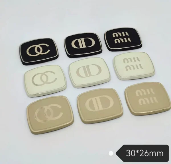 Trendy Luxury Versatile Square Matte Phone Case Charms | 30*26mm