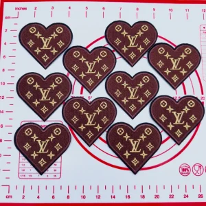 Mid(Iron-on) L-Coffee Love Shape Patches
