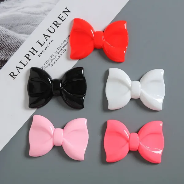 Large - size bow - tie bowknot resin accessories 40MM*57MM