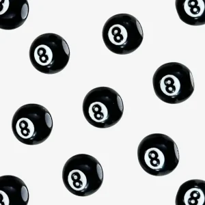 Pool Black 8, Junk Phone Case Charms - Luxury Designer DIY Decorative Accessories, Resin Charms (11.61mm*10.50mm）