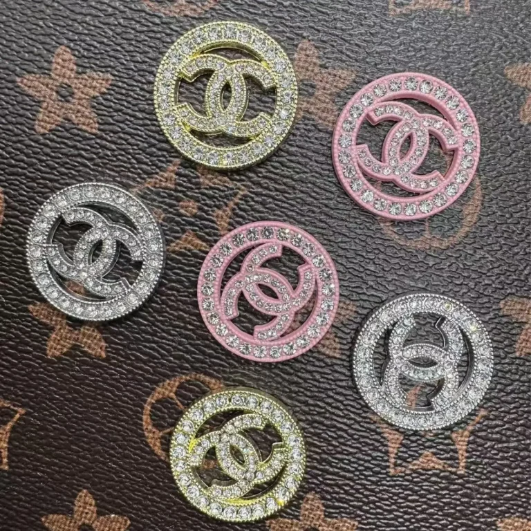 Double - C Diamond - inlaid Series: Exquisite, Trendy and Versatile DIY Items for Clothing, Bags, Hats, Hair Accessories and Phone Cases - 22MM