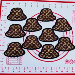 Mid(Iron-on) L- Coffee Cat Shape Patches