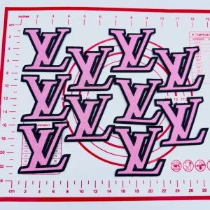 Mid(Iron-on) L- Pink Patches
