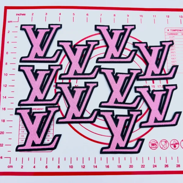 Mid(Iron-on) L- Pink Patches