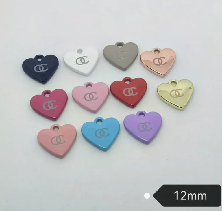 Double C High-Quality Metal Hang-Plated Phone Case Charm | 12mm