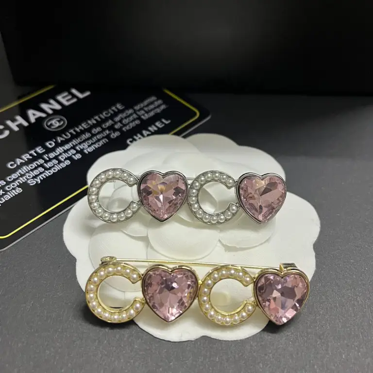 CC-With Pink Diamond And Pearls 55MM*15MM