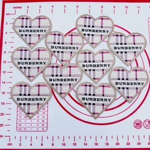 Mid(Iron-on) B-Love Shape Patches