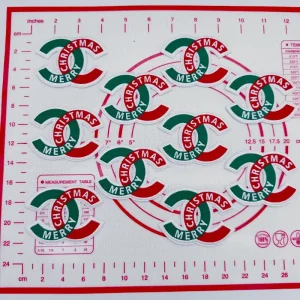 Mid(Iron-on) C-Green And Red Double C Patches