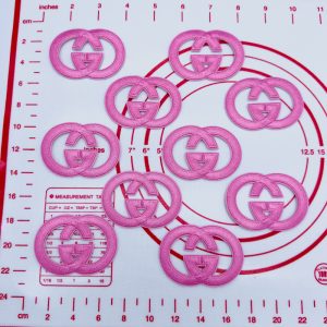 Mid(Iron-on) G- Pink Patches