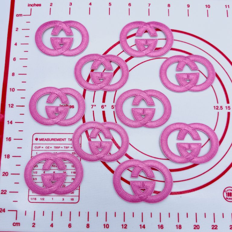 Mid(Iron-on) G- Pink Patches