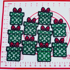 Mid(Iron-on) L-Gift Box Shape Patches
