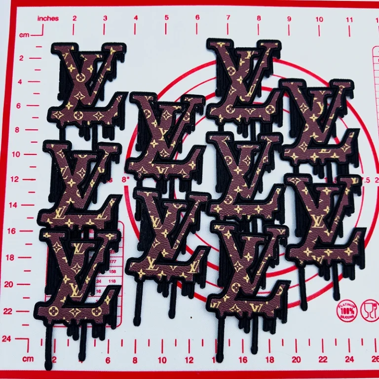 Mid(Iron-on) L- Coffee Melt Shape Patches