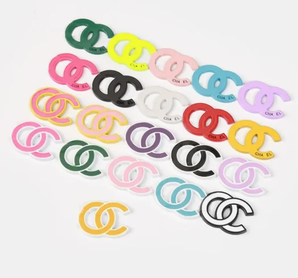 Summer Fruit Color Fresh Style Double C Designer-Inspired Charms for Hair Hoops, Hair Clips & Accessories | 30*22mm