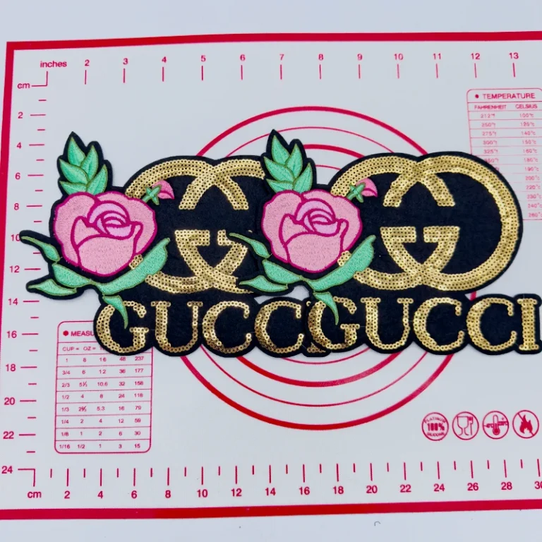 Large(Iron-on) GG-With Flower Shape Patches