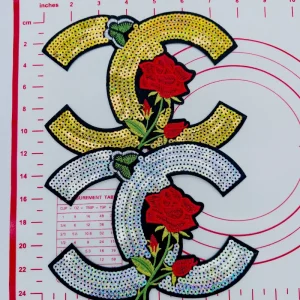 Large(Iron-on) CC-With Flower Shape Patches