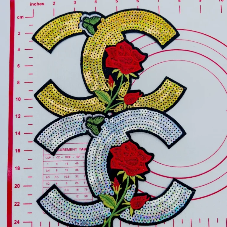 Large(Iron-on) CC-With Flower Shape Patches