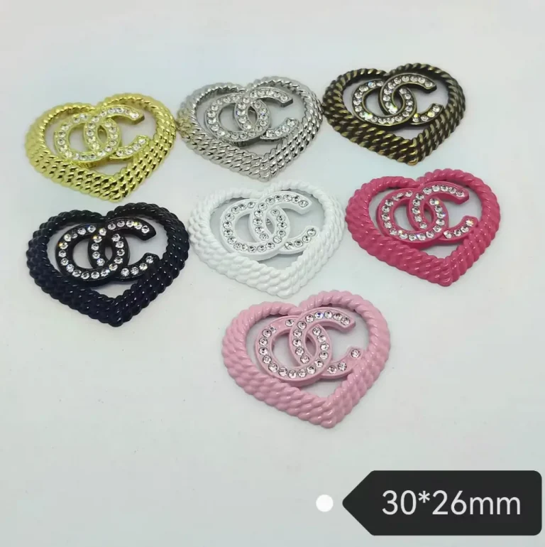 Trendy Double C Rhinestone Phone Case Charms, Multiple Colors | 30*26mm