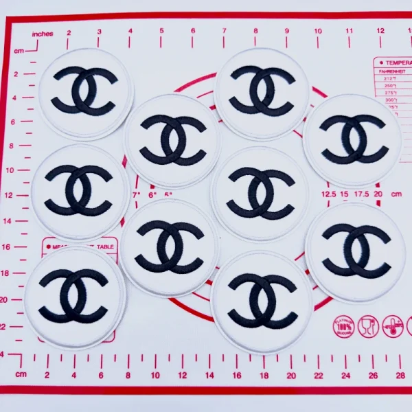 Mid(Iron-on) C-Double C Round Shape Patches