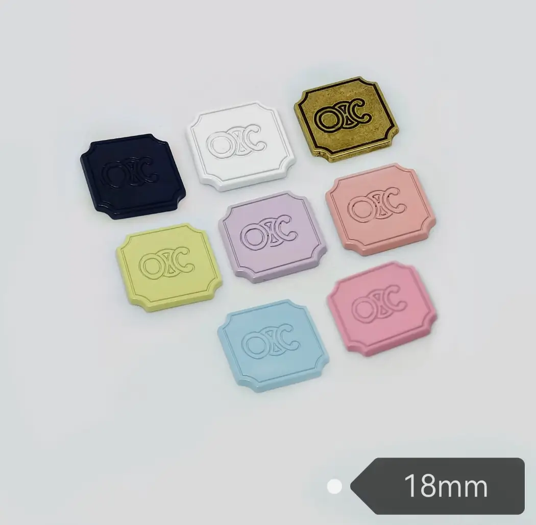 Celine Style Triomphe Square Macaron Color Premium Metal Paint Skin-Feel Phone Case Accessory | 18mm