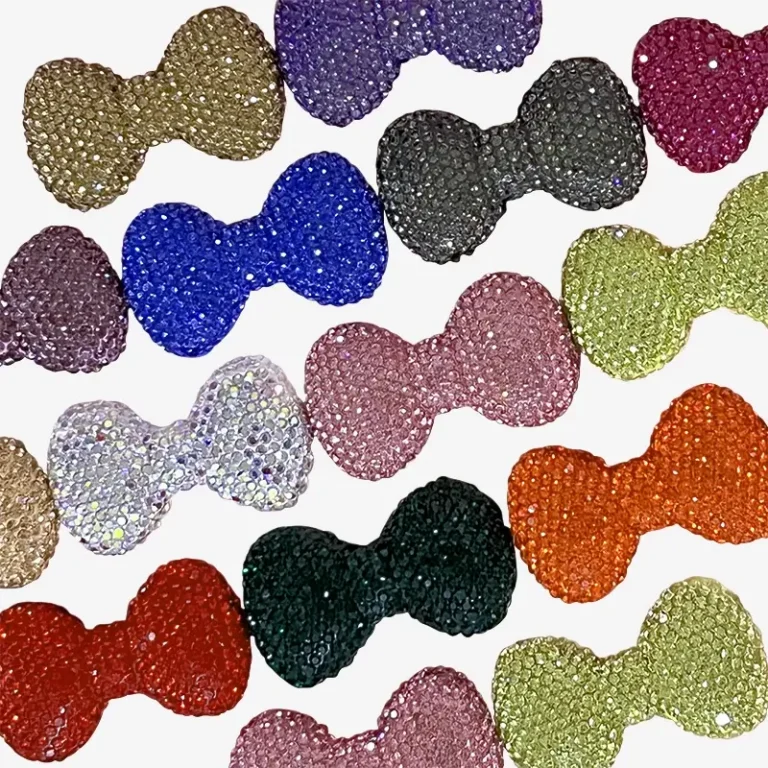 Round Bowknot, Junk Phone Case Charms - Luxury Designer DIY Decorative Accessories, Resin Charms (45.91mm*26.59mm）