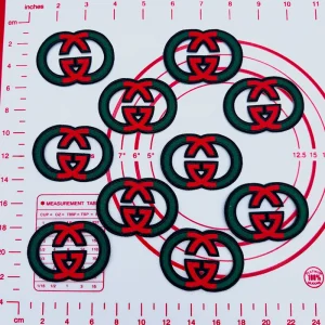 Mid(Iron-on) G- 2 Red And Green Patches