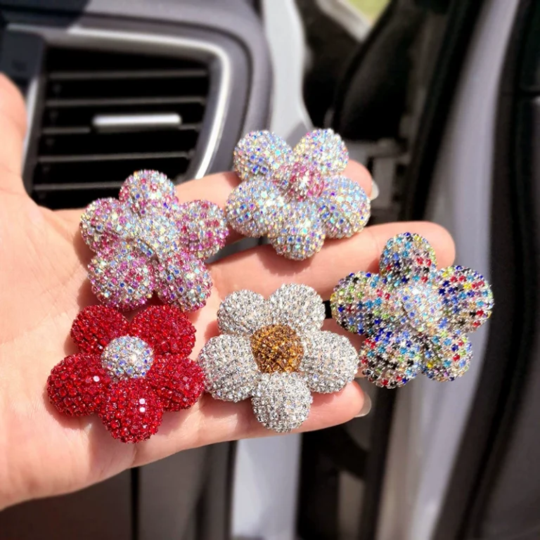 Rhinestone with five petal flower 40MM*40MM 1