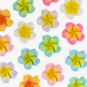 Frangipani, Junk Phone Case Charms - Luxury Designer DIY Decorative Accessories, Resin Charms (29.12mm*27.96mm）