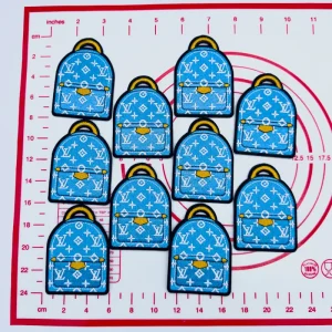 Mid(Iron-on) L-SchoolBag Shape Patches