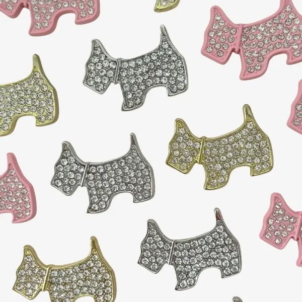 Puppy Pattern, Junk Phone Case Charms - Luxury Designer DIY Decorative Accessories, Metal Charms (尺寸）