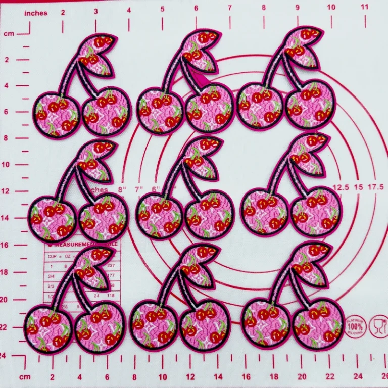 Mid(Iron-on)L-Cherry shaped Patches