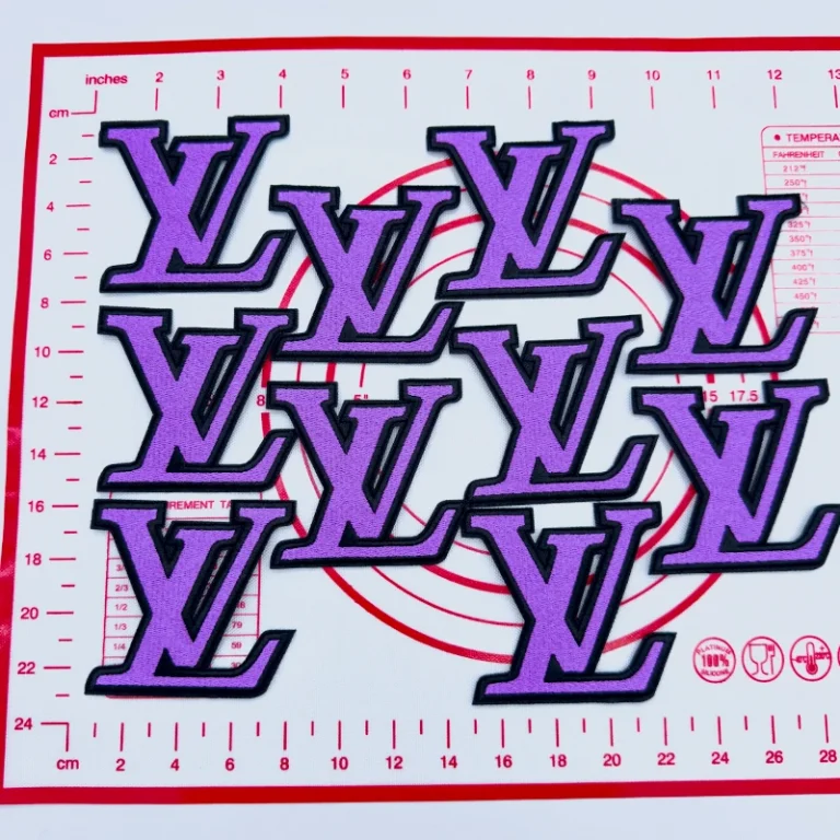 Mid(Iron-on) L- Purple Patches