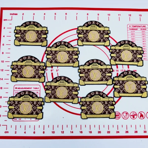 Mid(Iron-on) L- Suitcase Shape Patches