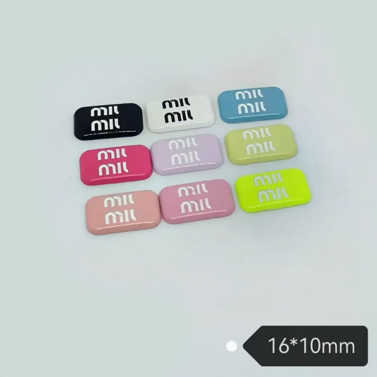 MIU Style Bread Shape Macaron Two-Tone Trendy Versatile Metal Baking Paint Phone Case Charm | 16*10mm