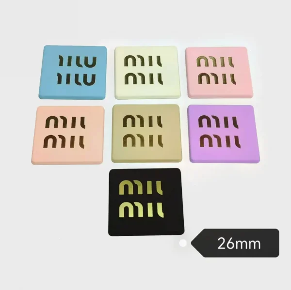 MIU Style Fall/Winter Trendy Square Skin-Touch Paint Premium Phone Case Accessory | 26mm