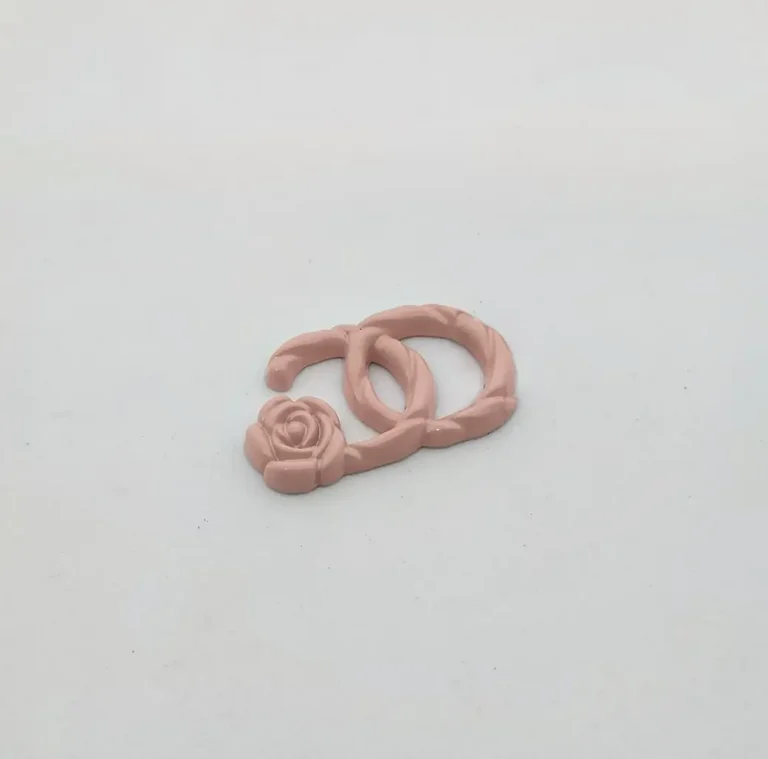 Chanel-Style Double C Fresh Versatile Phone Case Charm | 30*19mm