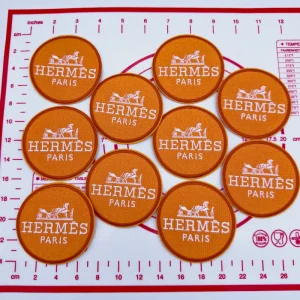 Mid(Iron-on) HM- Orange Round Shape Patches