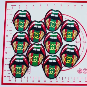 Mid(Iron-on) G-Tongue Shape Patches