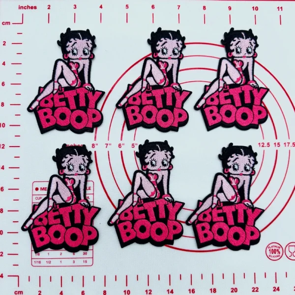 Mid(Iron-on) Bettyboop Pink Patches