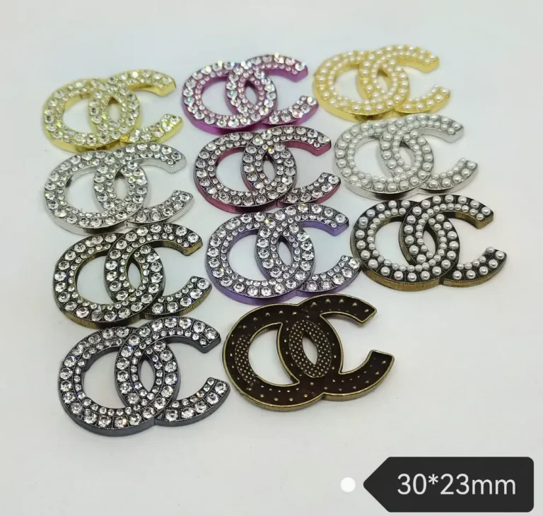 Vintage Double C Designer-Inspired Metal Charms with Pearls, Versatile for Phone Cases | 30*23mm