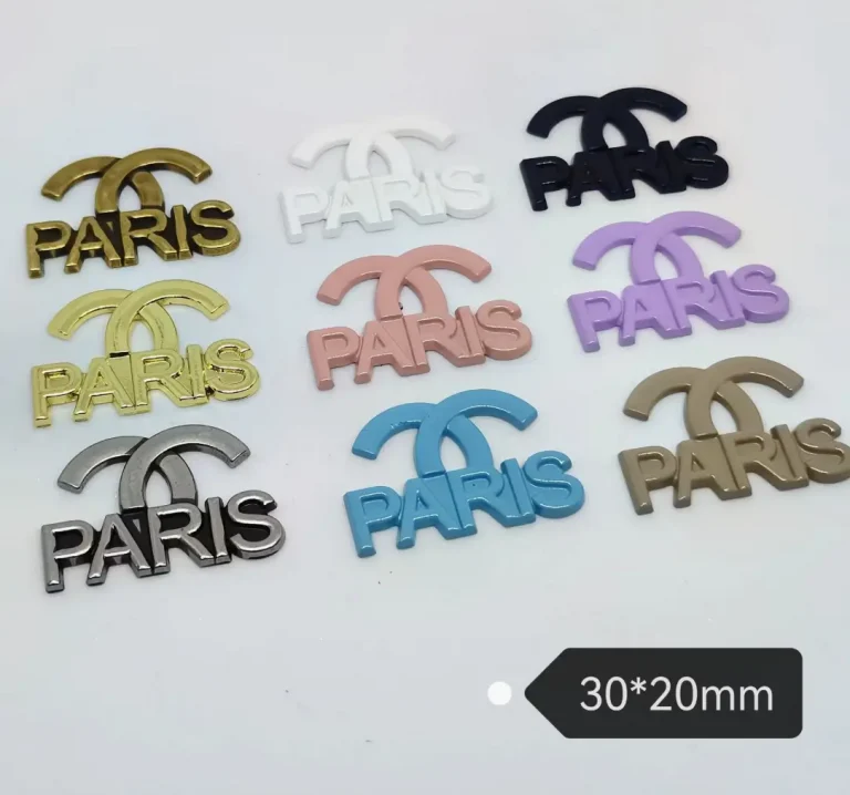 Trendy Versatile Streamer Recommended Half Double C PARIS Style Phone Case Charm | 30*20mm