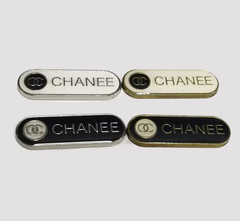 Double C Metal Two-Tone Enamel Phone Case Charms | 30*10mm