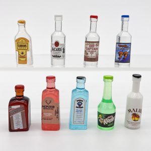 Miniature Simulation DIY Mini Wine Bottle About 3CM