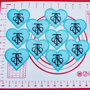 Mid(Iron-on) T-Love Shape Patches